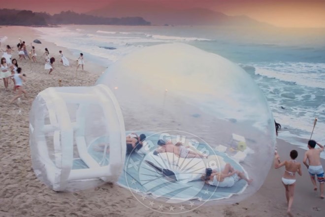 南海充气球形帐篷